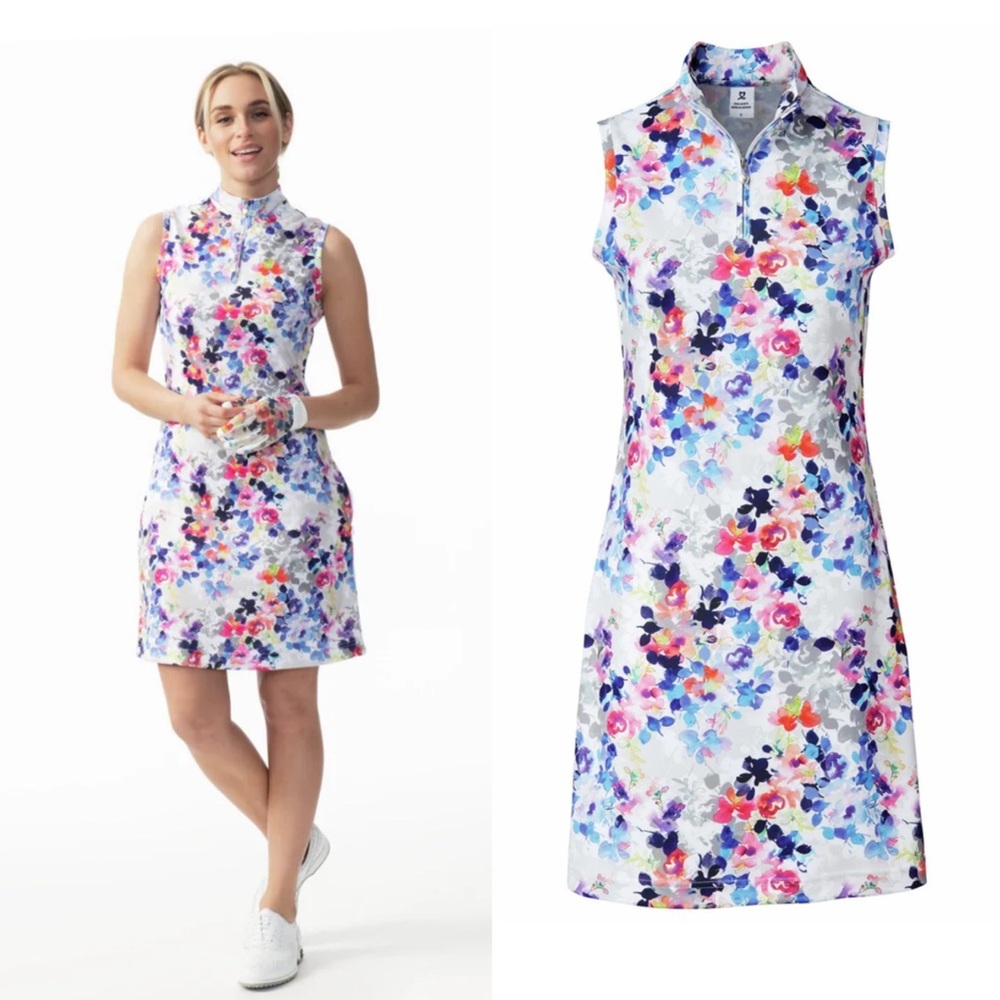 Daily Sports Mira White Patterned Golf Dress Floral - Picture 5 of 8
